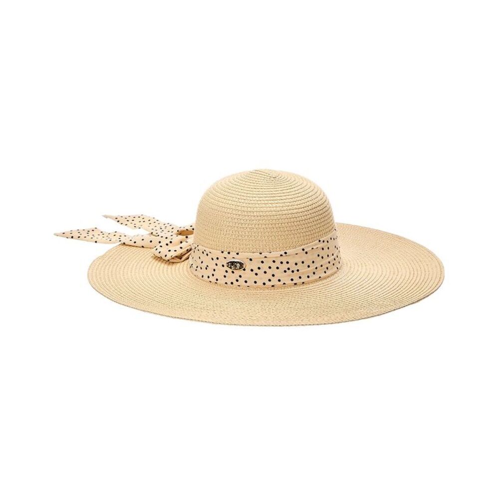 Surell Accessories Bow Straw Sun Hat